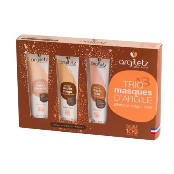 Trio of clay masks Sensitiv hud 3 x 30 g